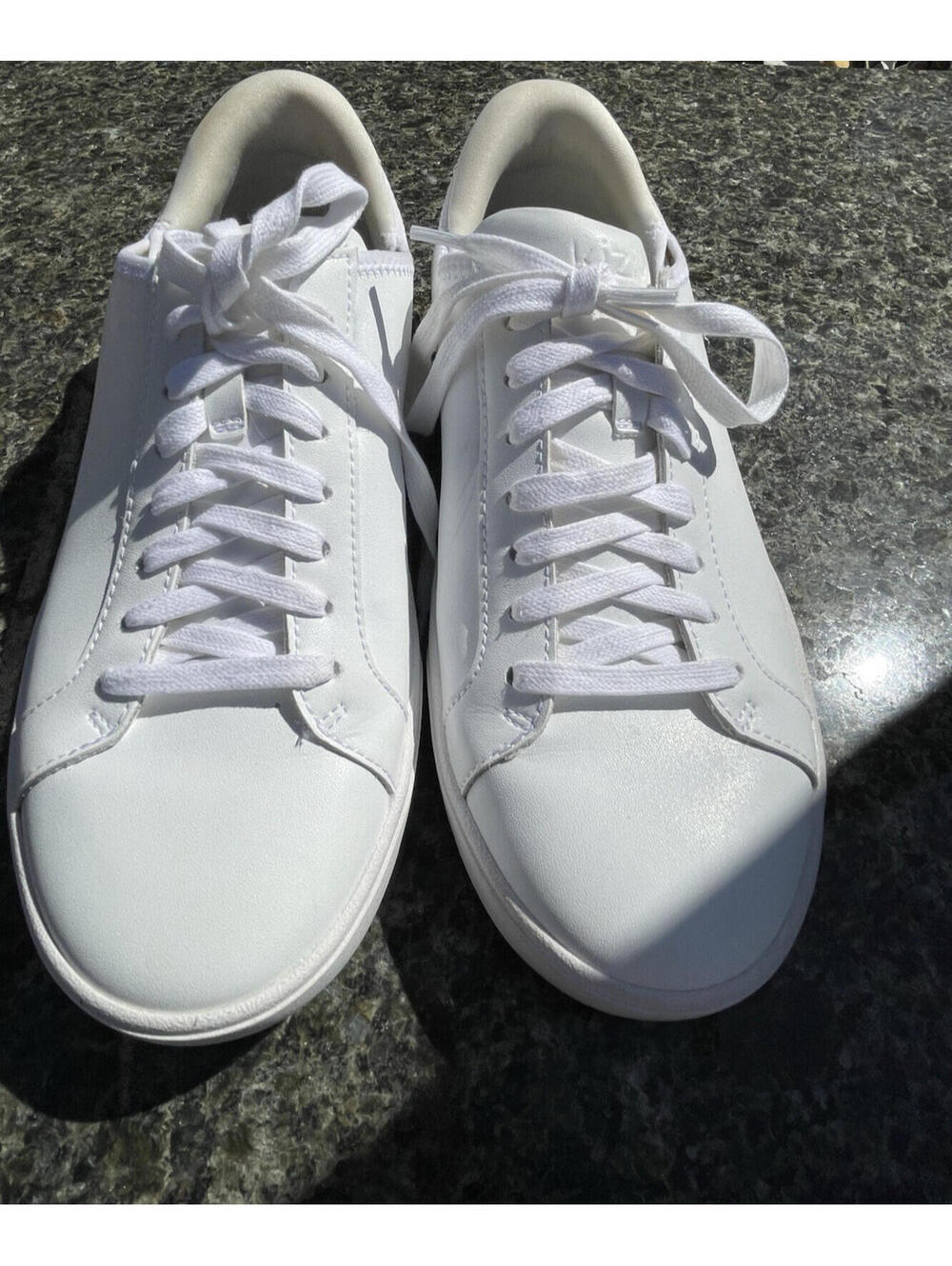 Kizik Vegas Sneakers Unisex Mens 7.5 Womens 9 White Leather Lace Up - Picture 9 of 9